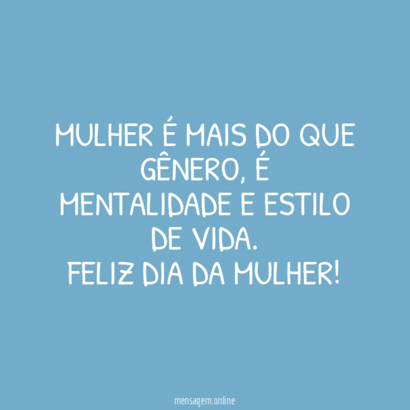 Mulher é mais do que gênero
