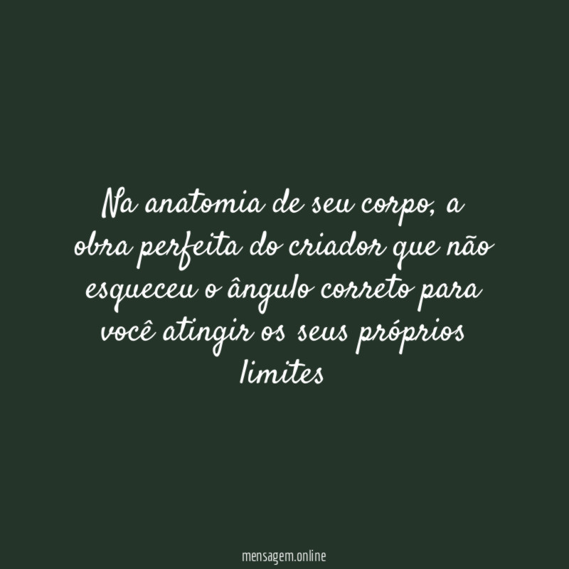Na anatomia de seu corpo