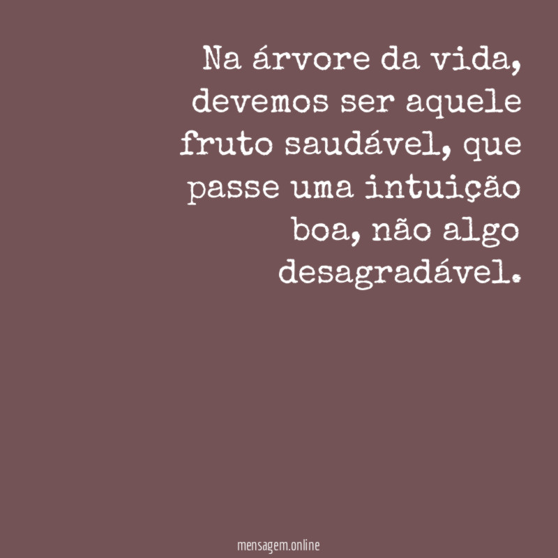 Na árvore da vida