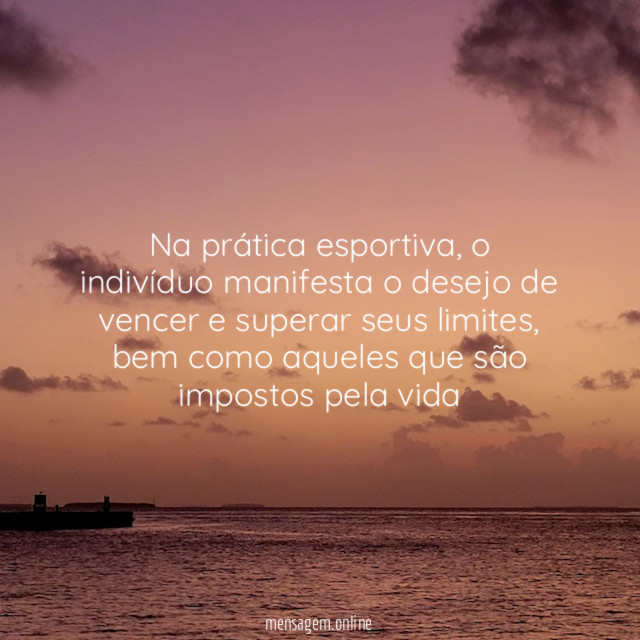 Na prática esportiva