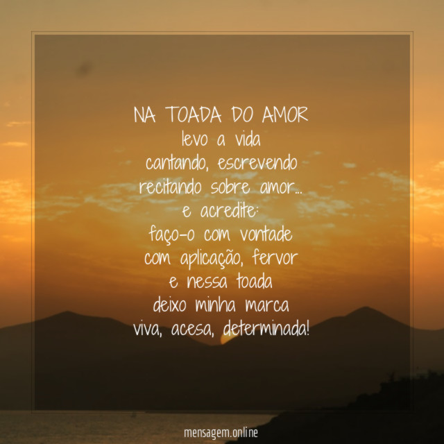 NA TOADA DO AMOR