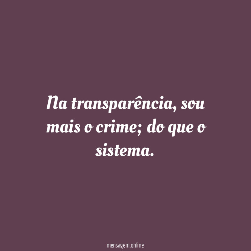 Na transparência