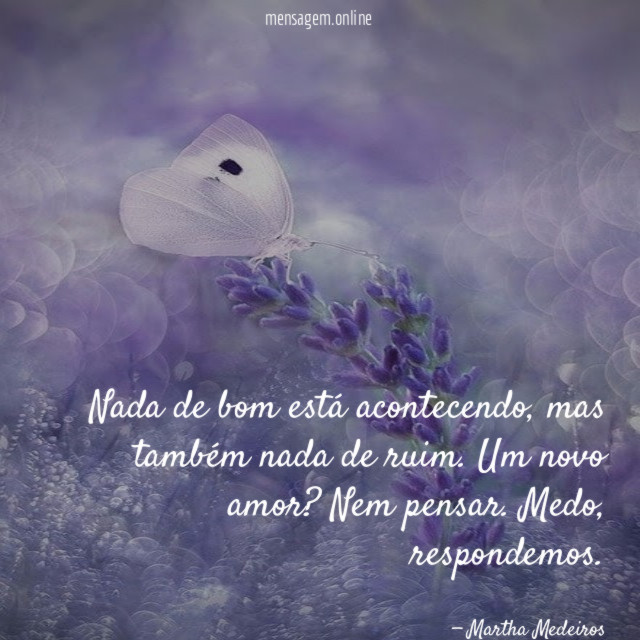 Nada de bom está acontecendo