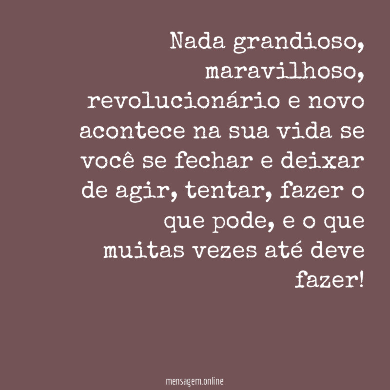 Nada grandioso