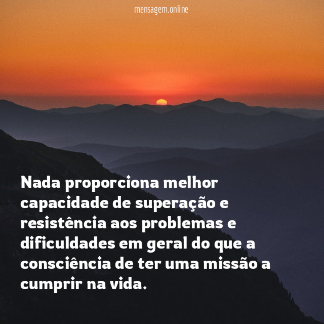 Nada proporciona melhor capacidade de superação e resistência