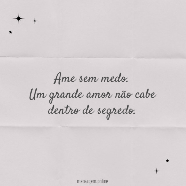 Não cabe dentro de segredo