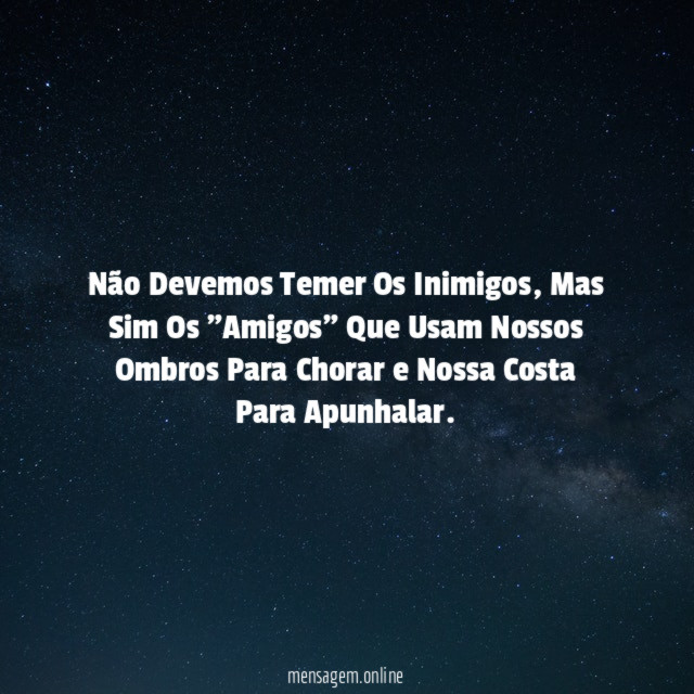 Não Devemos Temer Os Inimigos