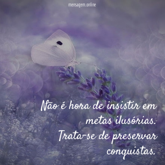 Não é hora de insistir em metas ilusórias