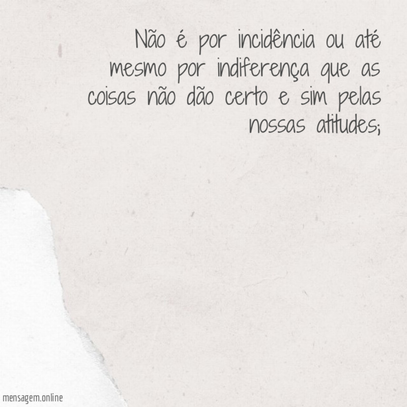 Não é por incidência ou até mesmo por