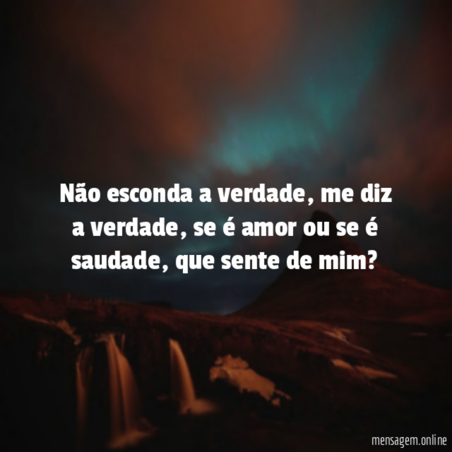 Não esconda a verdade