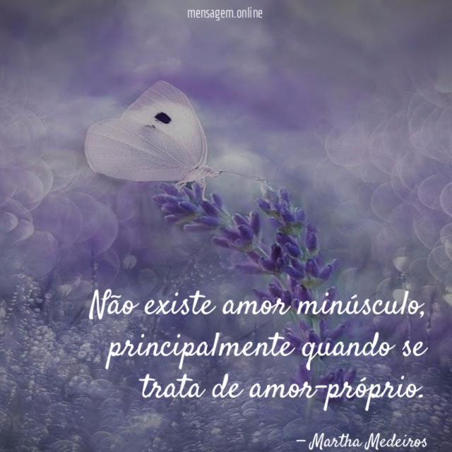 Não existe amor minúsculo