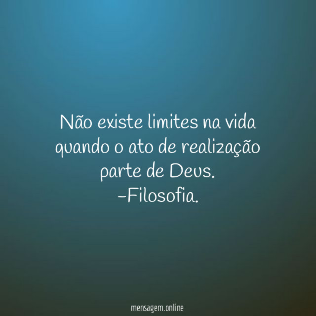 Não existe limites na vida quando o ato