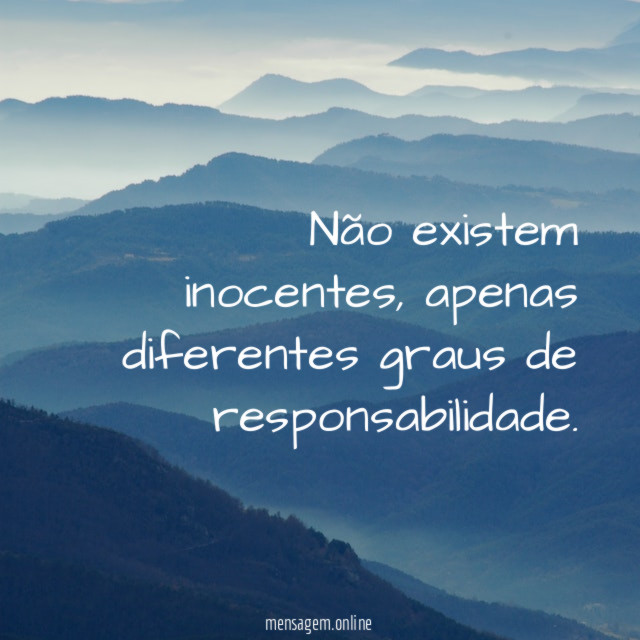 Não existem inocentes