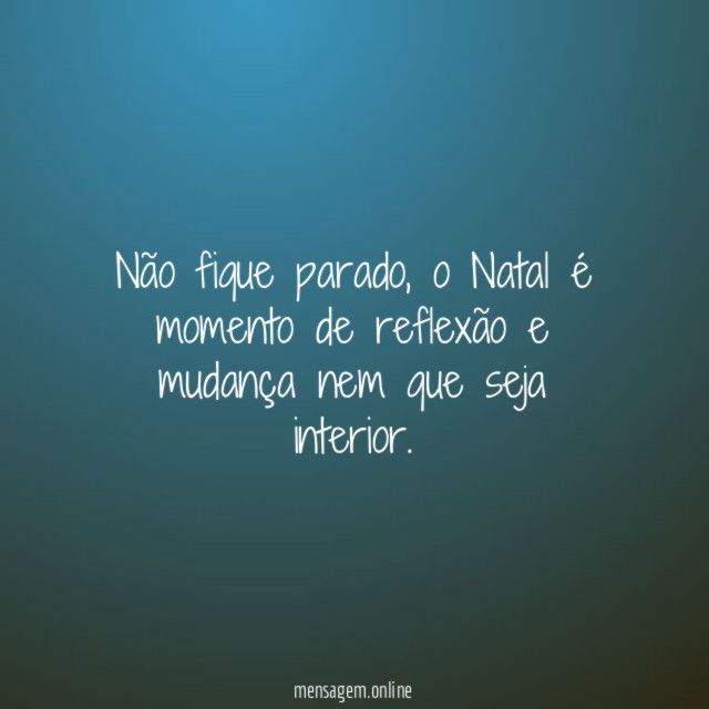 Não fique parado