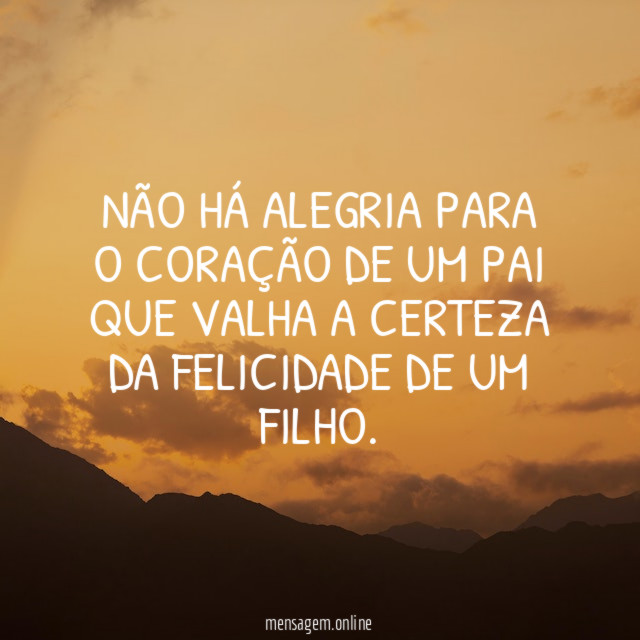 Não há alegria para o coração de um