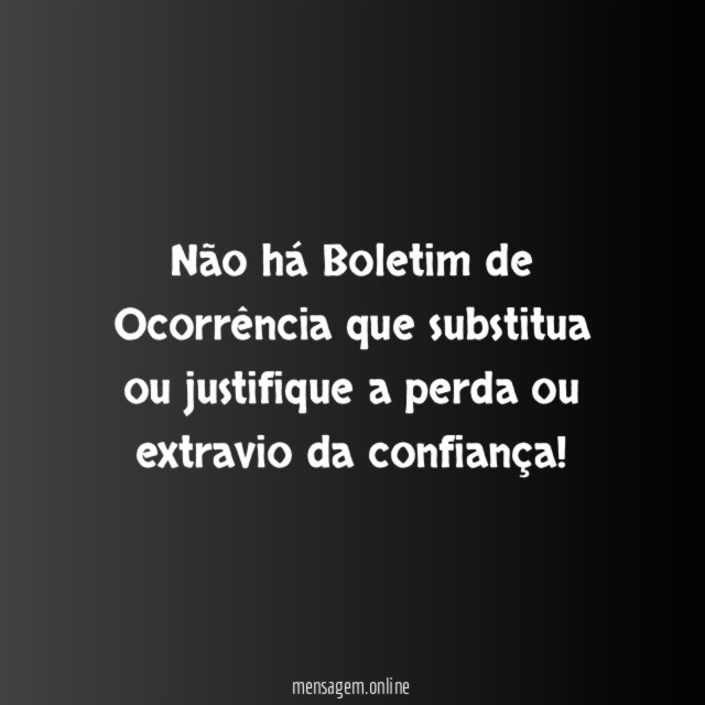 Não há Boletim de Ocorrência que substitua ou