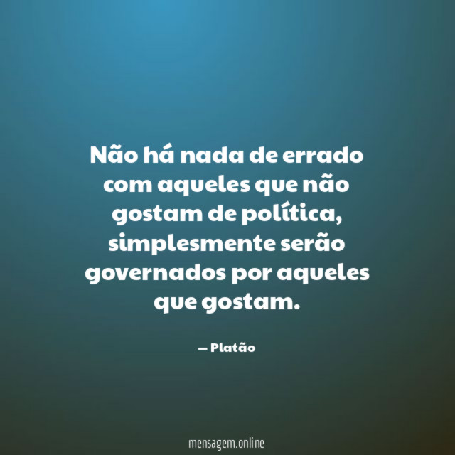 Não há nada de errado com aqueles que