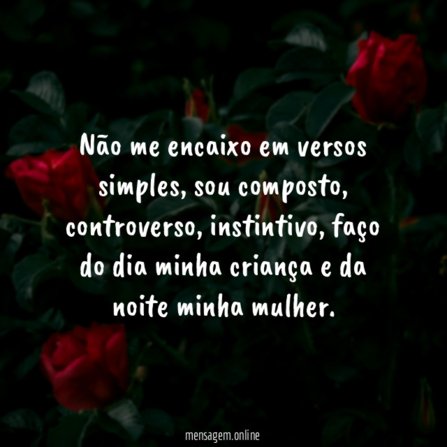 Não me encaixo em versos simples