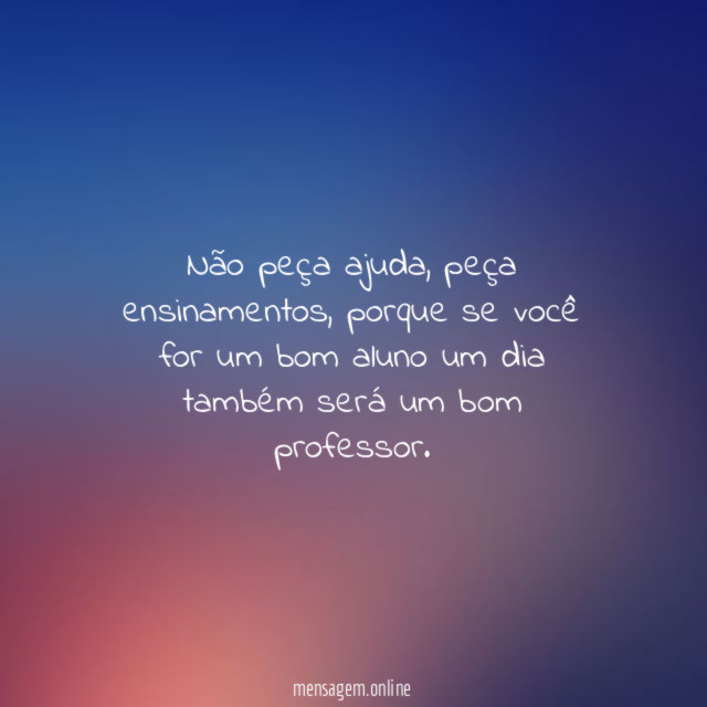 Não peça ajuda
