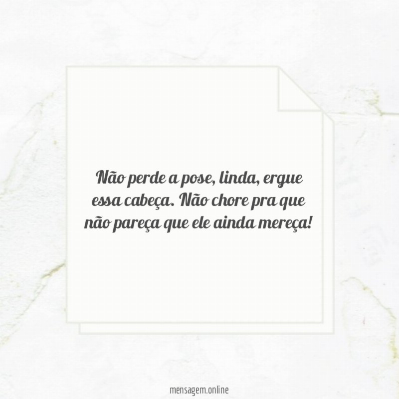 Não perde a pose
