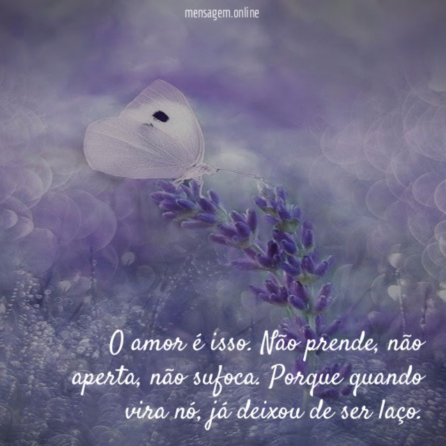 Não prende, não aperta e não sufoca.