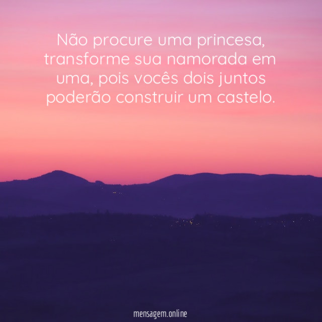 Não procure uma princesa