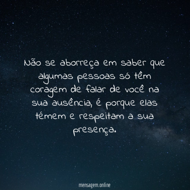 Não se aborreça em saber que algumas pessoas
