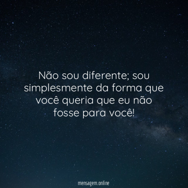 Não sou diferente