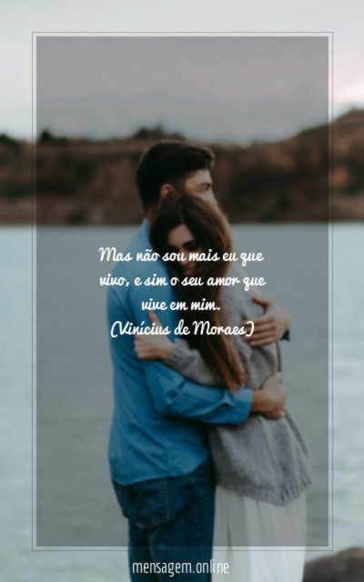 Não sou mais eu que vivo