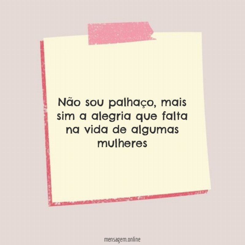 Não sou palhaço
