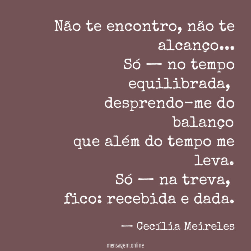 Não te encontro