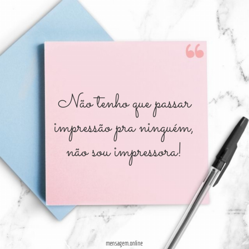 Não tenho que passar