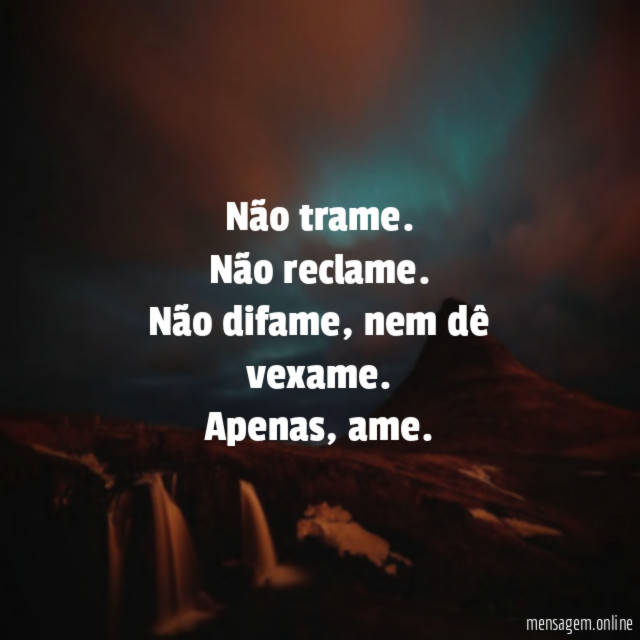Não trame