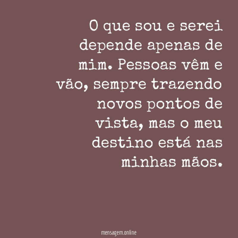 Nas minhas mãos