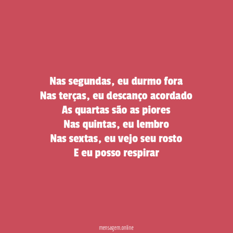 Nas segundas