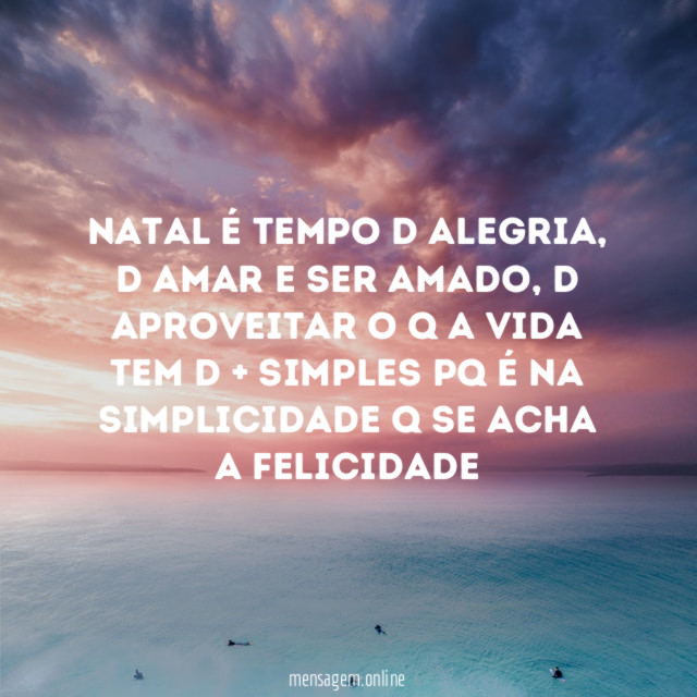 Natal é tempo d alegria