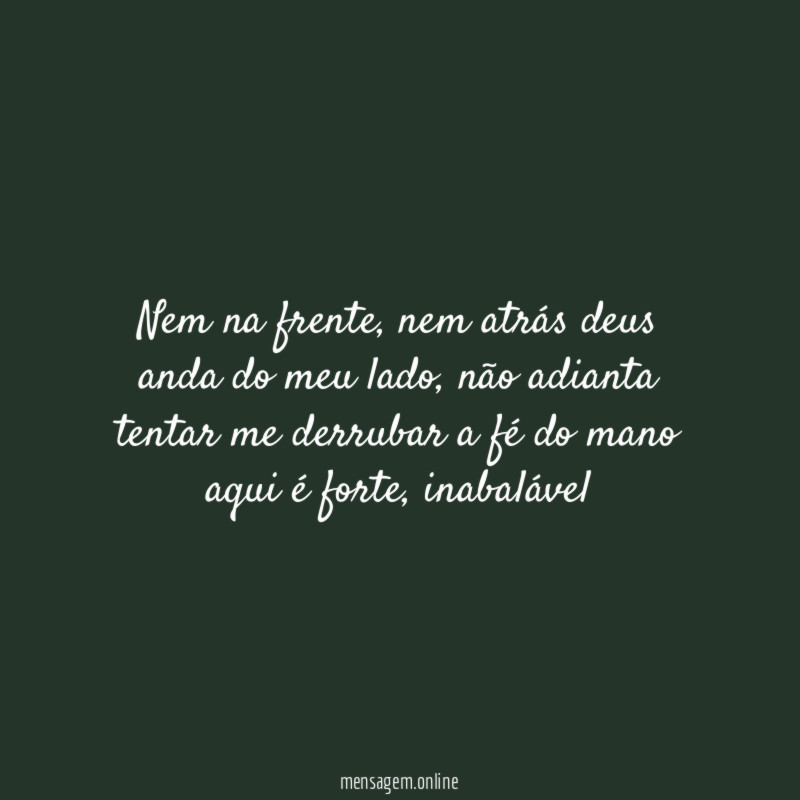 Nem na frente