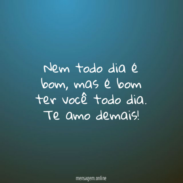 Nem todo dia é bom