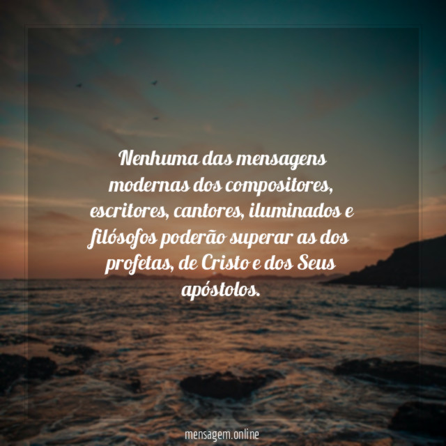 Nenhuma das mensagens modernas dos compositores