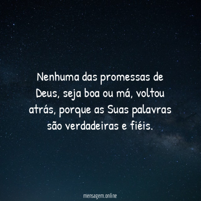 Nenhuma das promessas de Deus