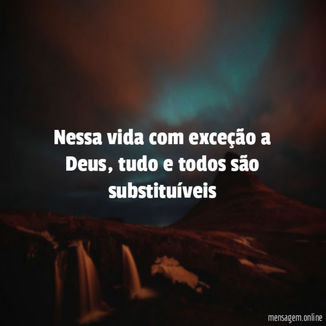 Nessa vida com exceção a Deus
