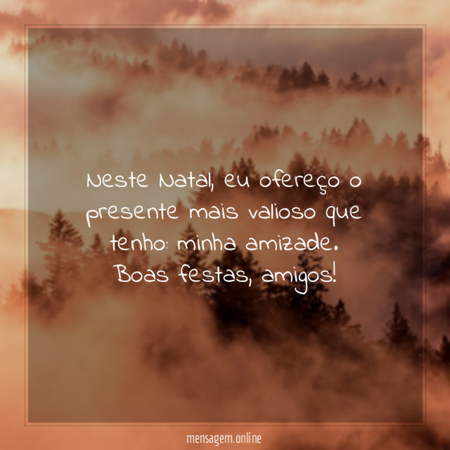 Neste Natal, eu ofereço o presente mais valioso