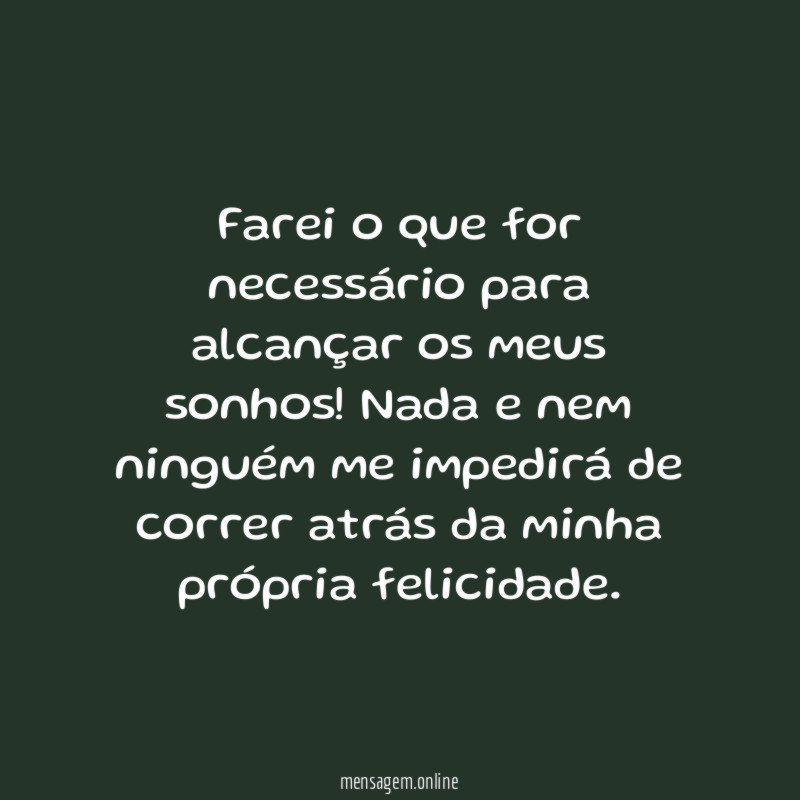 Ninguém me impedirá