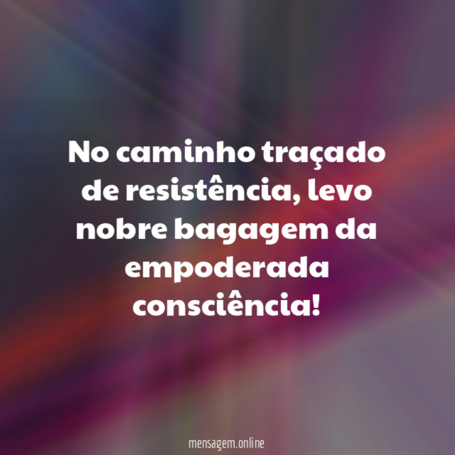 No caminho traçado de resistência