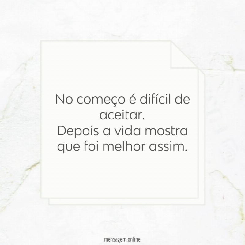 No começo é difícil