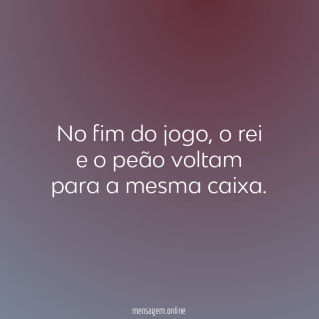 No fim do jogo