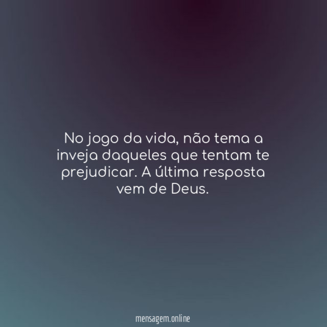 No jogo da vida