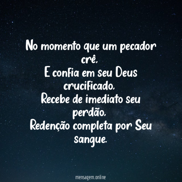 No momento que um pecador crê