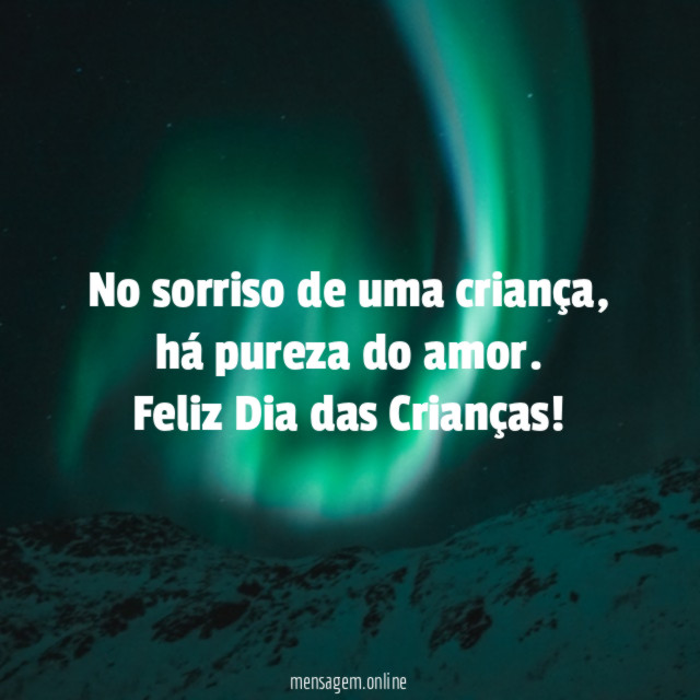 No sorriso de uma criança