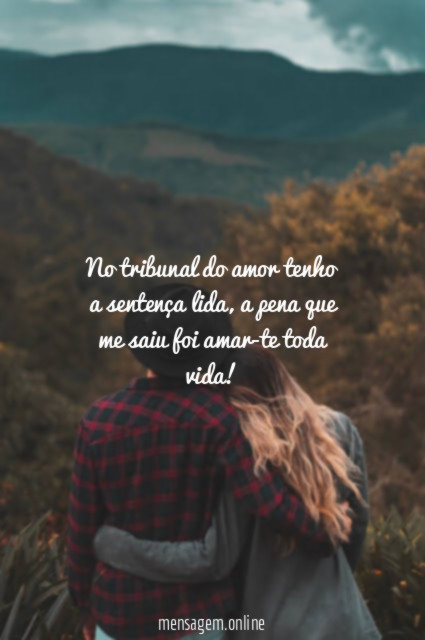 No tribunal do amor tenho a sentença lida